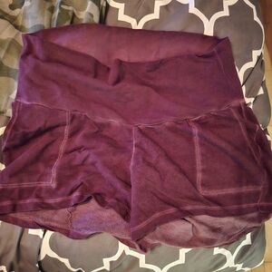 Women's Purple Maternity Short